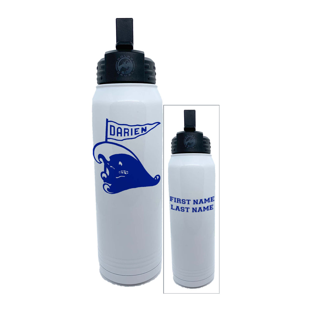 Polar Camel Large Water Bottle with Straw - Wave Mascot