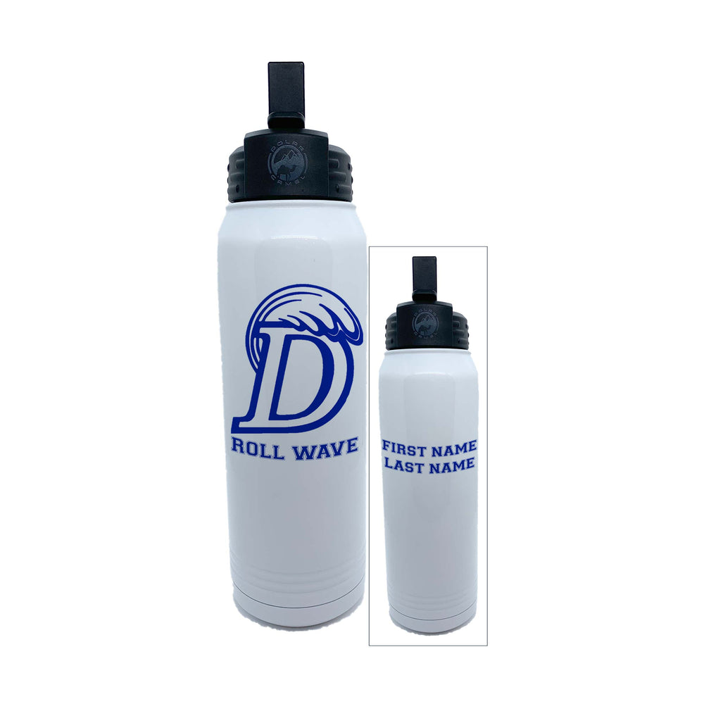 Polar Camel Large Water Bottle with Straw - Wave D Roll Wave
