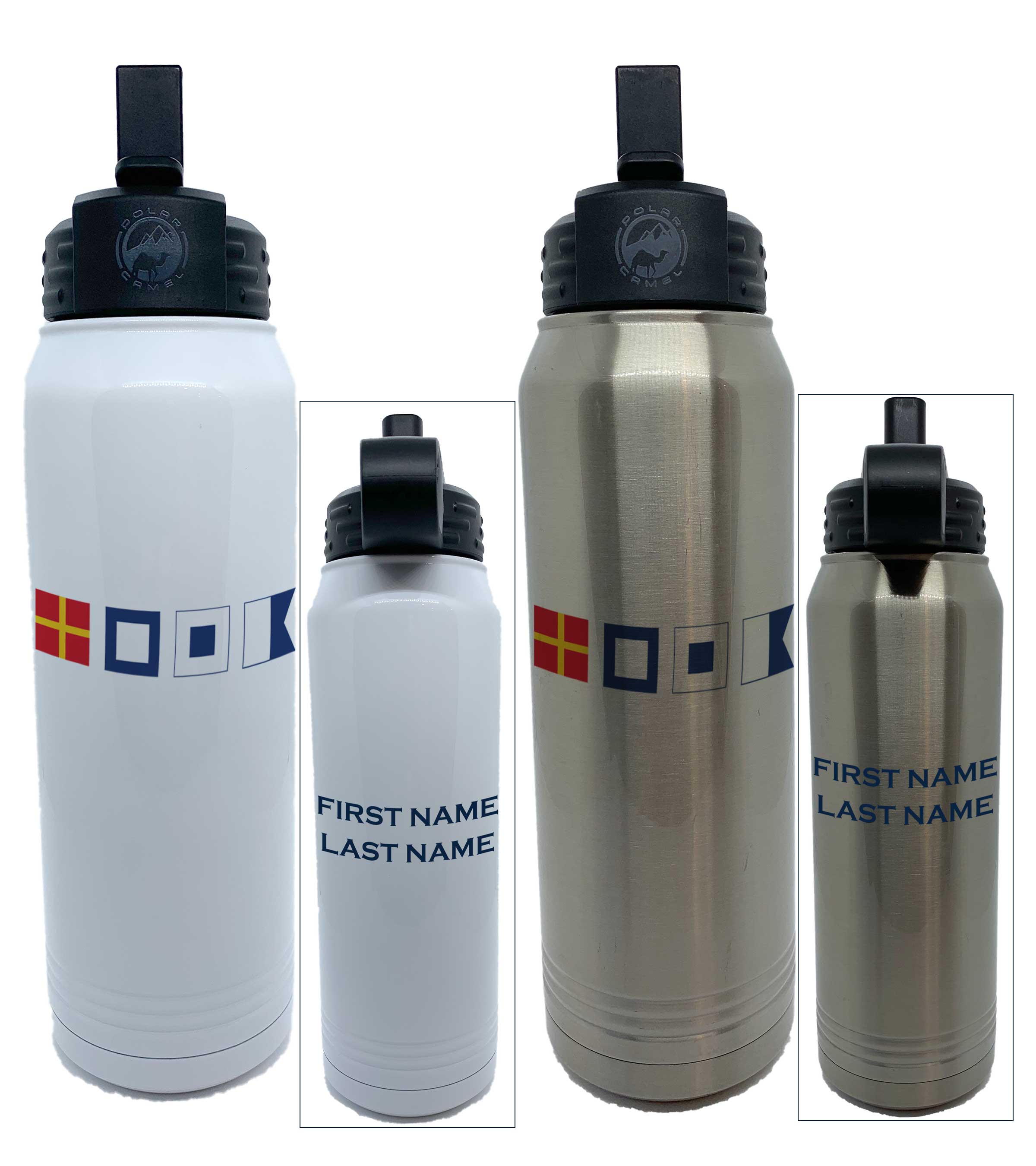 Polar Camel Large Water Bottle with Straw - RPSA Flags
