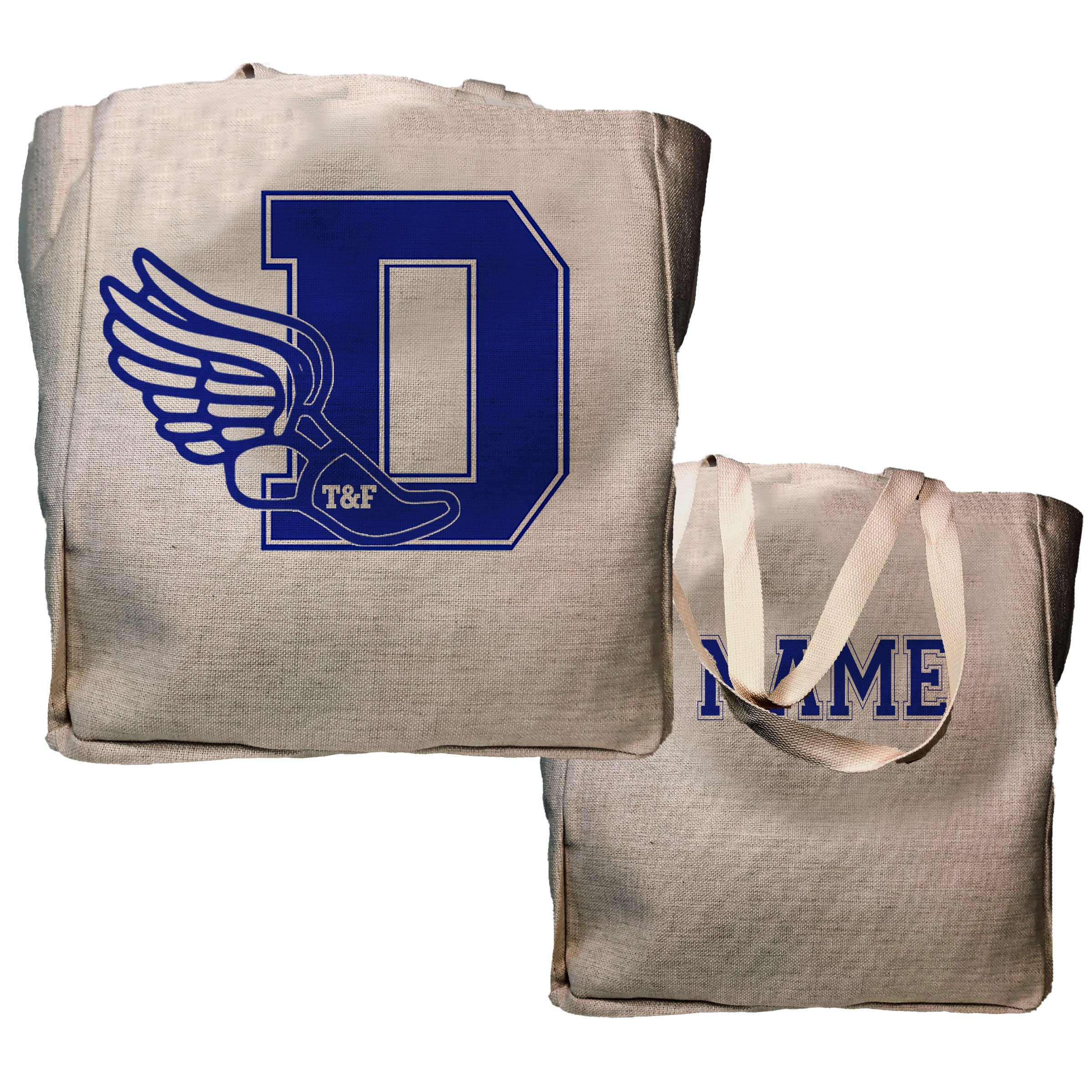 Blue Wave Track & Field Tote - Name